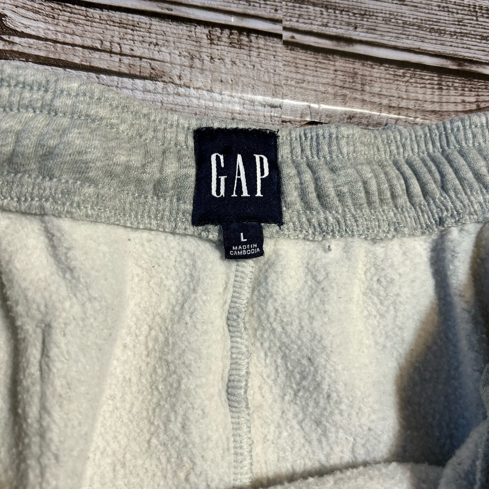 GAP Light Gray Fleece Joggers - Picture 3 of 5
